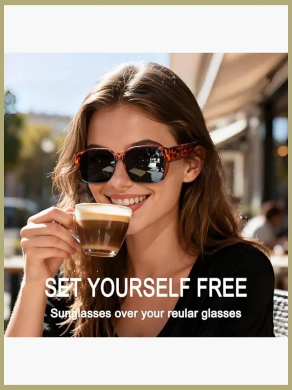 Polarized Fit Over Glasses Sunglasses UV400 Protection Driving Outdoor Wrap